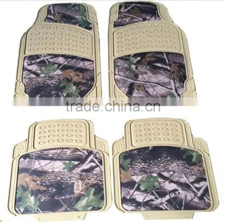 2016 newest design plastic car all season camo floor mats