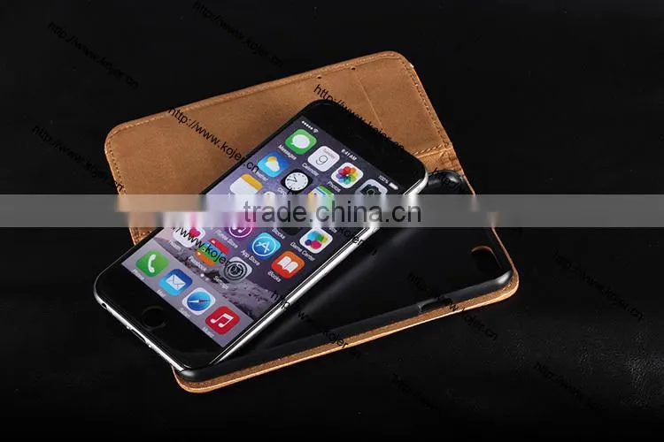 PU leather Flip Mobile Phone Case for iPhone 6
