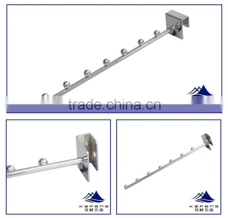 metal display hook with beads/hanging hook for garment shop KF-D014