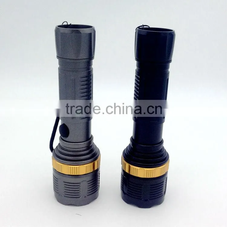 1W powerful led Zoom adjustable flashlight powered by 3AA batteries