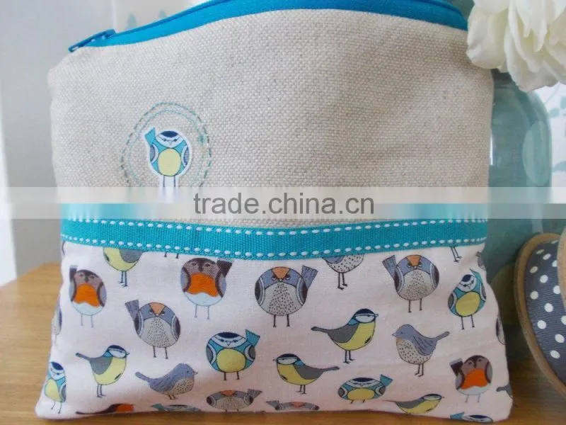 wholesale custom canvas cosmetic bag