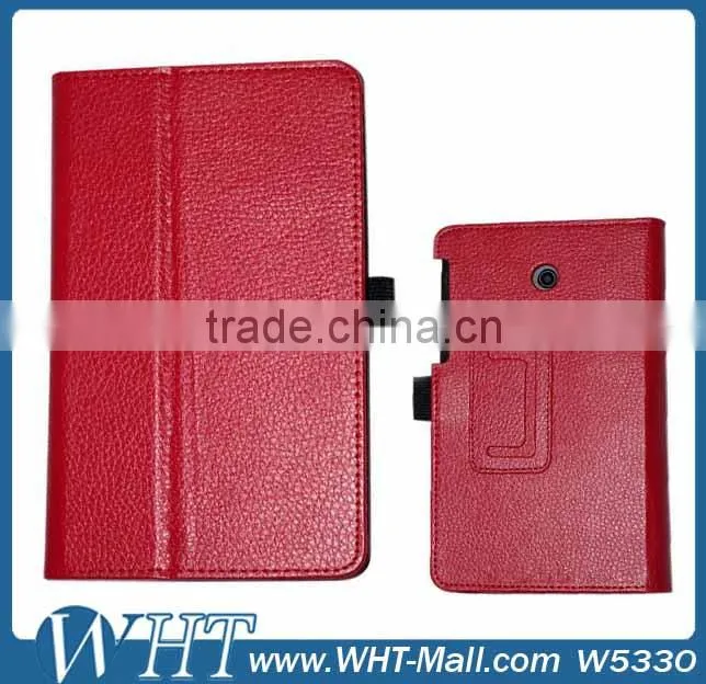 Alibaba China Supplier Litchi Skin Leather Case for ASUS FE170CG Flip Cover