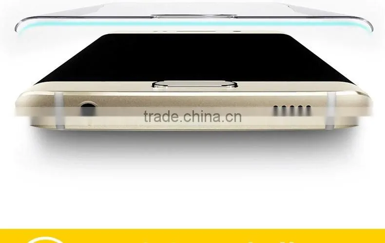 2016 Newest 3D Hot Curved Tempered Glass Screen Protector For Samsung Galaxy S6 Edge Plus Curved Tempered Glass