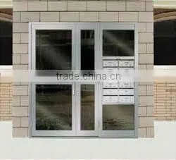 304# Stainless steel monther-son seris door with glass for apartment