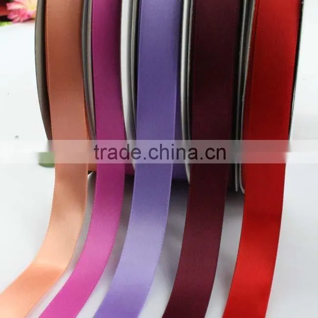 wholesale 1/2 inch 13mm polyester double sided satin ribbon