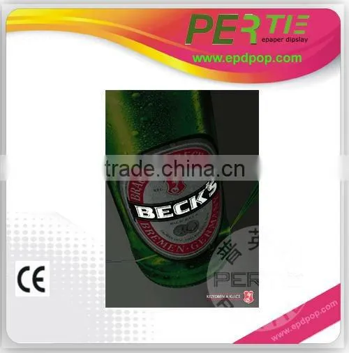 stainless steel poster frame epaper display Flashing billboards epd display advertising pole signs