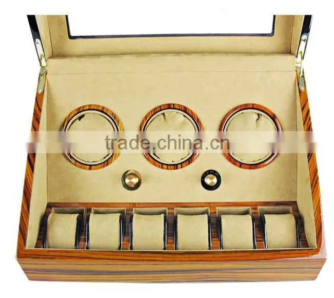 Beautiful design custom printing wooden watch winder box