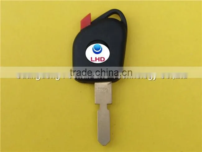 Transponder chip key casing shell cover with red plug 406 blade for Peugeot