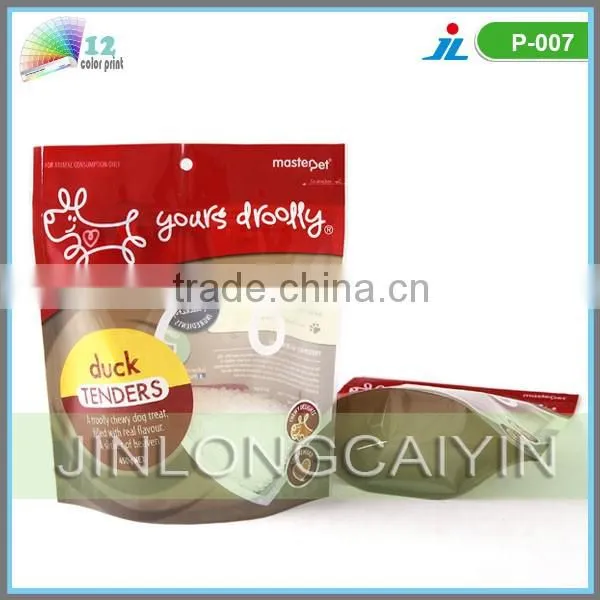 Manufacturer wholesale zipper top bag, laminated plastic food packing bag