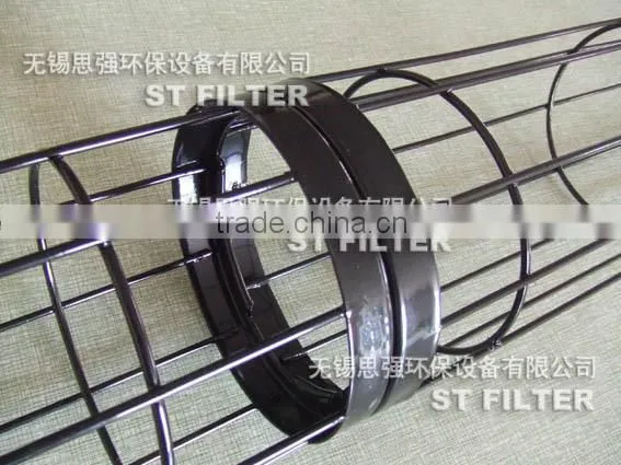 10 vertical wires bag filter cage,painting bag filter supporting cage