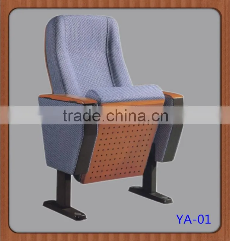 Popular cinema blue fabric auditorium seating