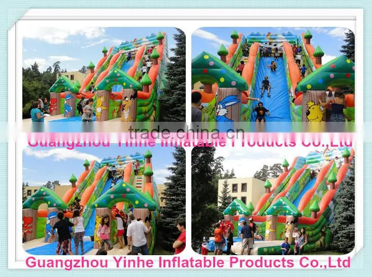 Cheap Giant Inflatable Dragon Slide for kids