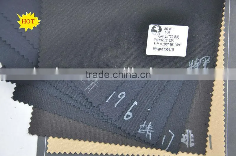 wholesale fine quality t/r men's suiting fabric in stock