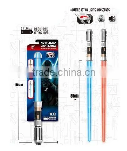 2016 86 cm length Led Flashing laser Sword toy with laser light and sound toy