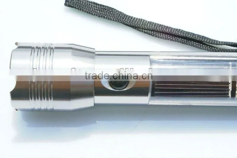 clean energy power rechargeable solar flashlight