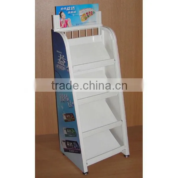 good looking 4 layer metal counter candy display with CE certificate