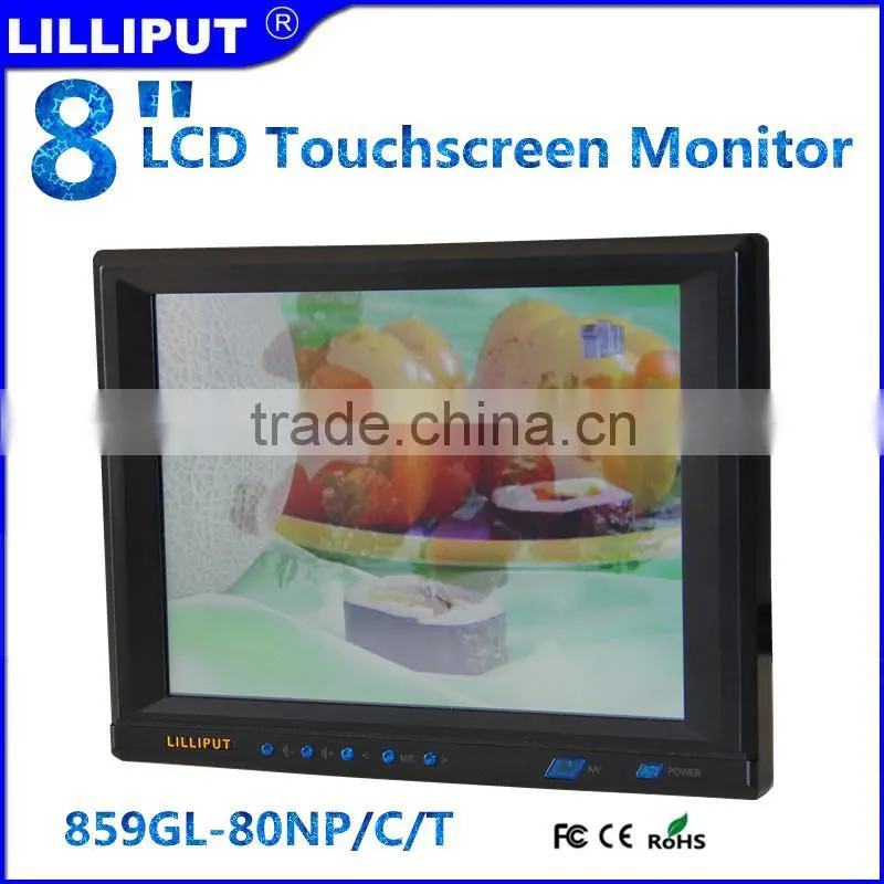 8" TFT LCD Industrial Touch Screen Monitor With VGA Input