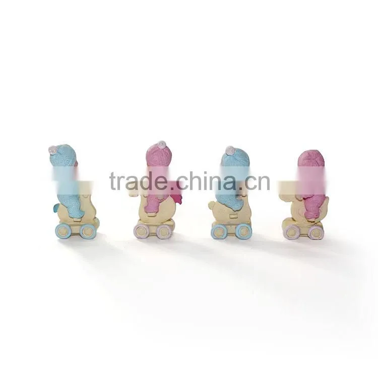 Baby Polyresin Sculpture With Chair Shoes Horse Photo Frame Leaf Holding Baby Figurine Resin Cute Baby Statue