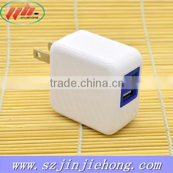 Factory Outlet Wall Charger Folding Plug Travel Charger 5V2.4A Dual Port USB Wall Charger