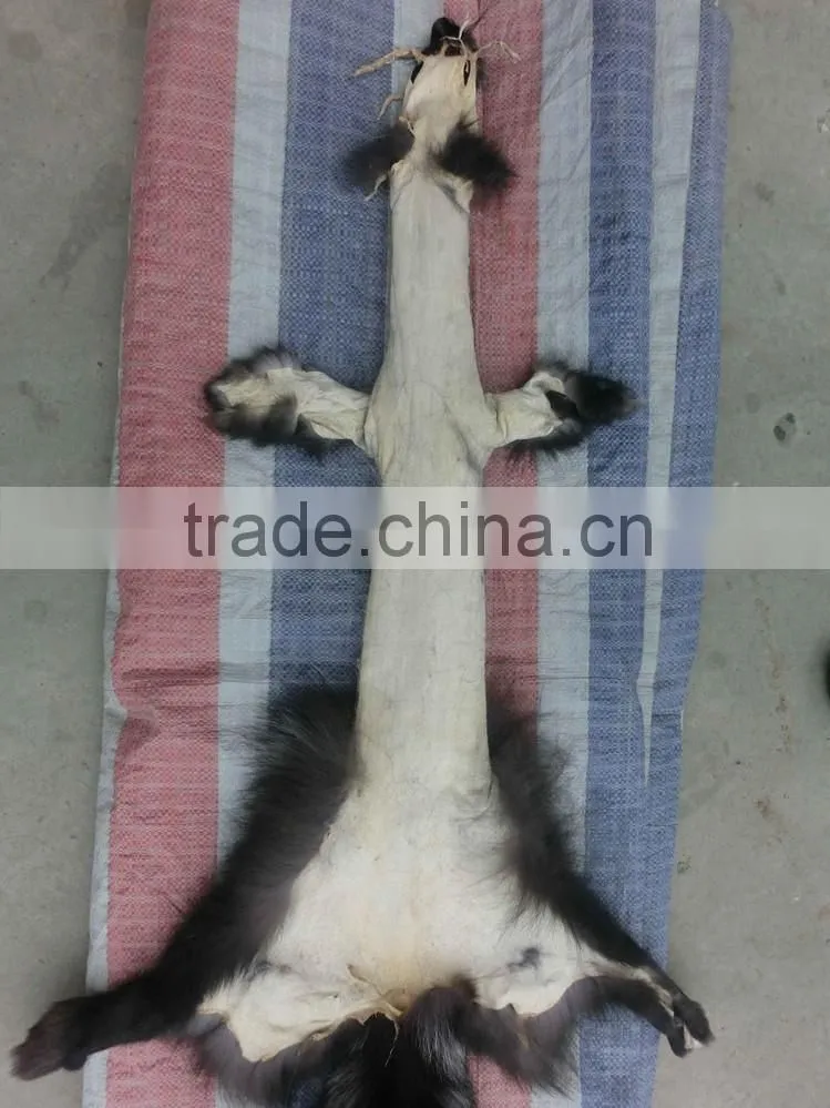 Top quality Natural Color fox fur Silver Fox Fur Skin