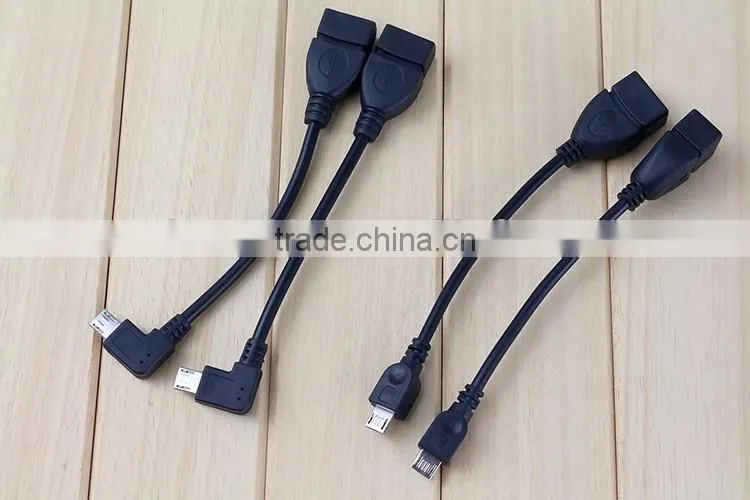 Right Angle Micro USB Host OTG Cable