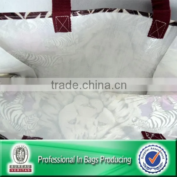 Custom Cheap Recyclable PP Woven Laminated Bag Shooping Bag