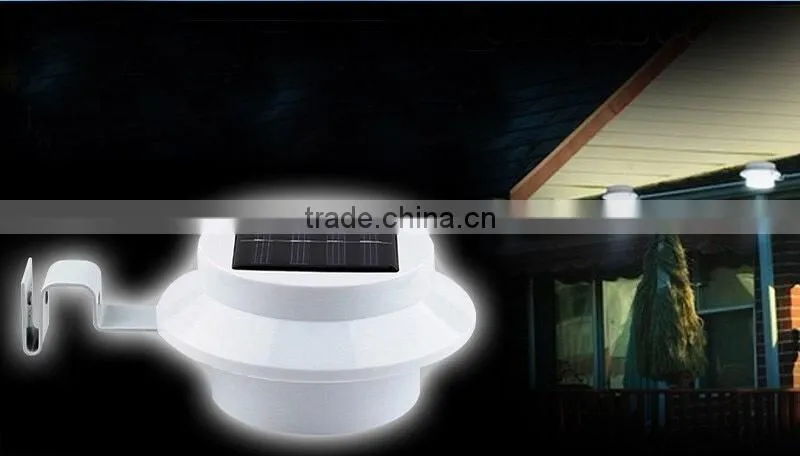 NEW Solar Powered Wall Pathway Lighting / Fence Gutter Outdoor Solar Garden Yard LED Light
