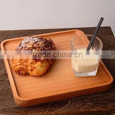 wholesale simple wood square plate for food
