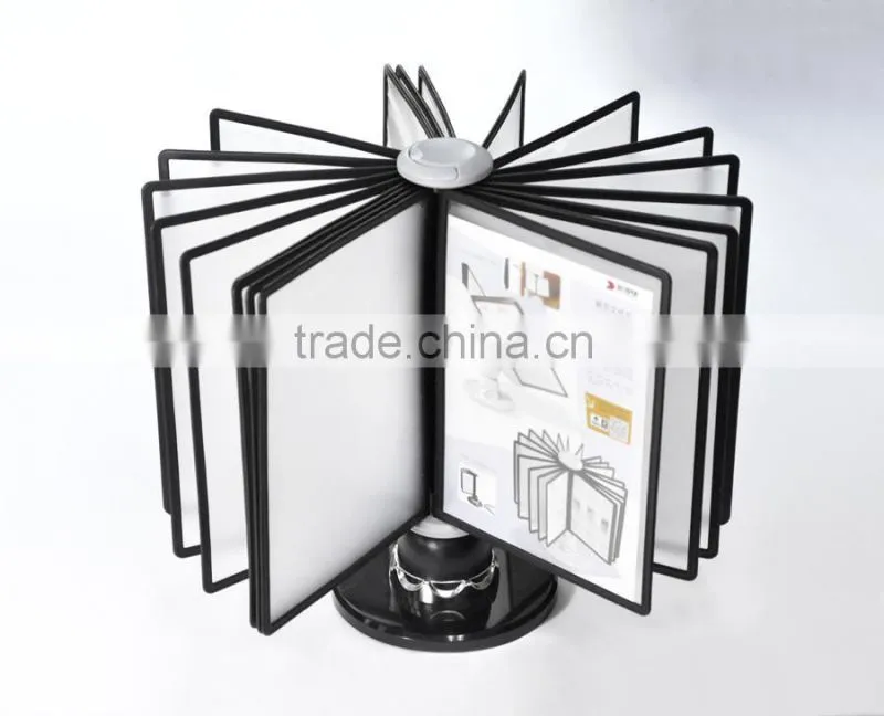 A4 Half Moon Handling Display Reference Rack 20 Pockets Display Reference Rack