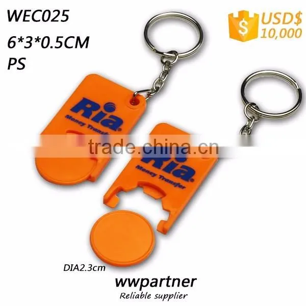 Custom Shopping Cart Token Free Plastic 2.3 cm Coin