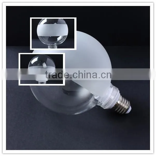 hot sale!china factory high quality glass lamp shades with different partial frosted with screw