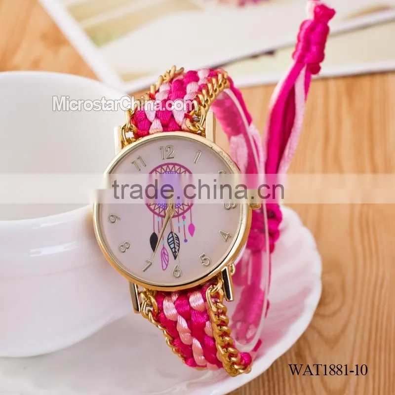 Elastic knitting watch chain dream catcher watch wrist