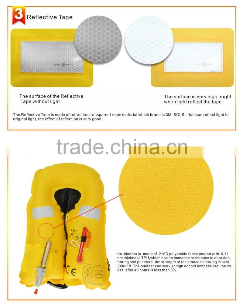 Eyson brand windsurfing coastal inflatable life jacket