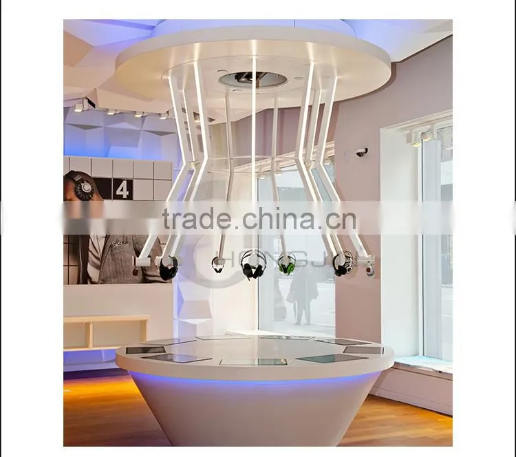Hongjin Smart Touchscreen Led Display Cabinet with Earphone