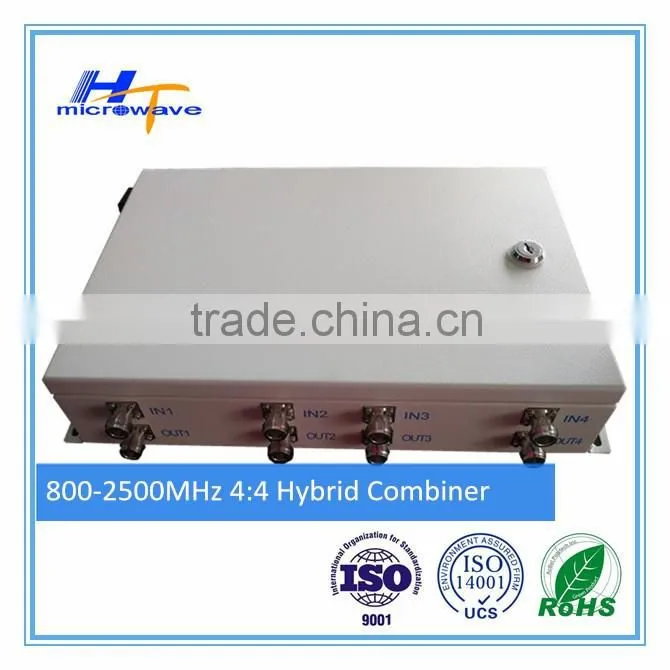 800-2500 mhz passive component microwave hybrid same band combiner