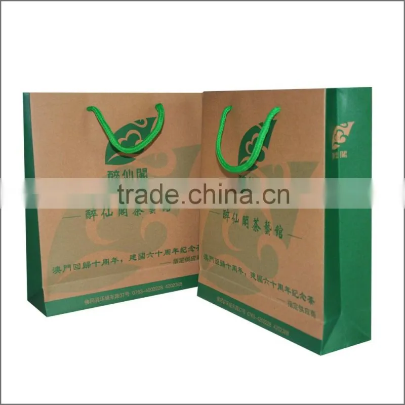 cheap craft paper carrier bag printing