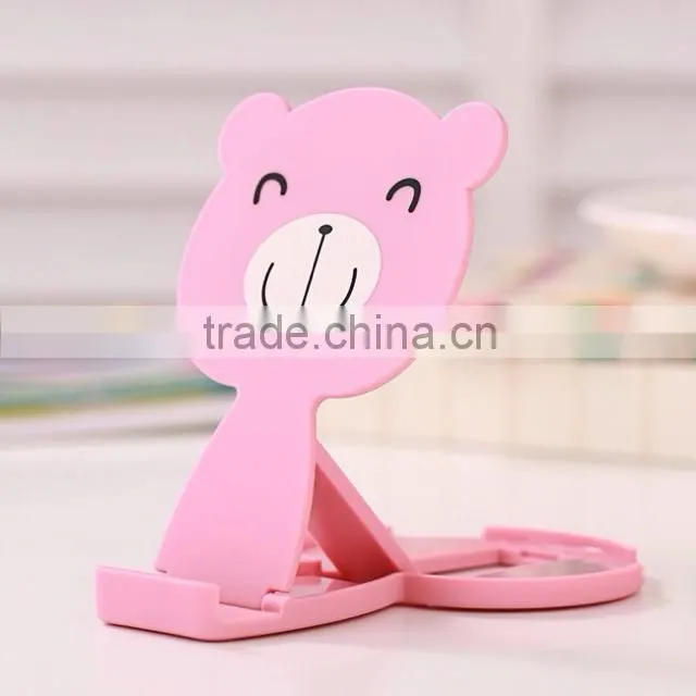 Cartoon mirror plastic cell phone display stand
