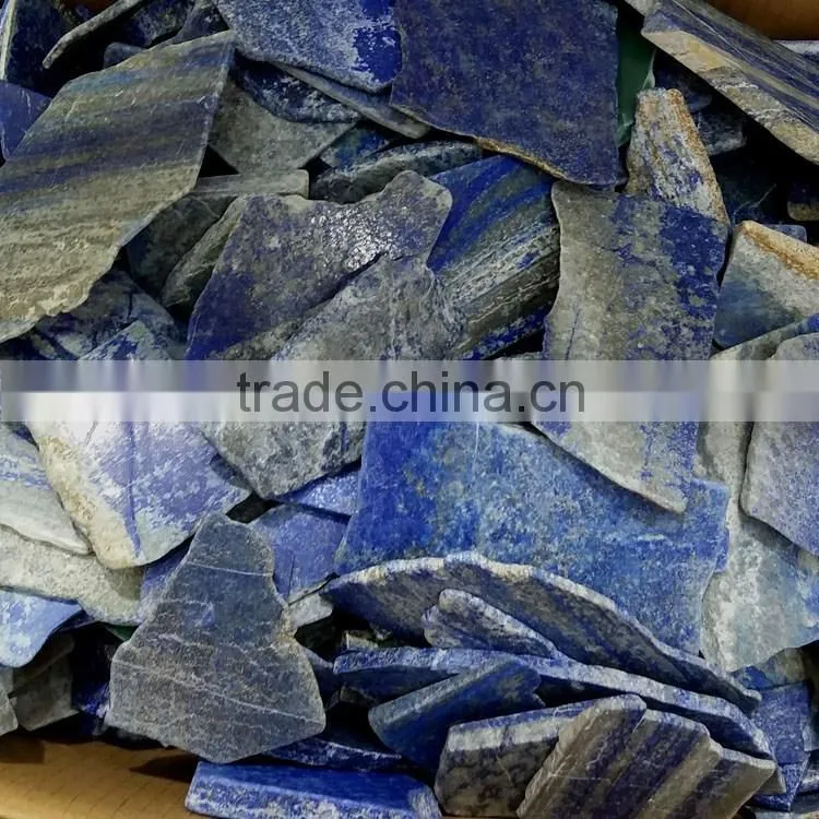 wholesale cheap natural blue lapis stone slice rough crystal gemstone