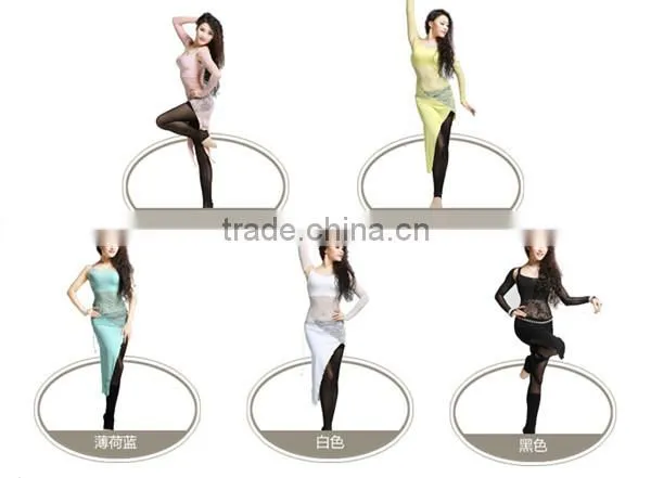 Sexy and Sweet Lace + Cotton Belly Dance Costumes with Vest Dress + Lace Waistcoat (QC2268)