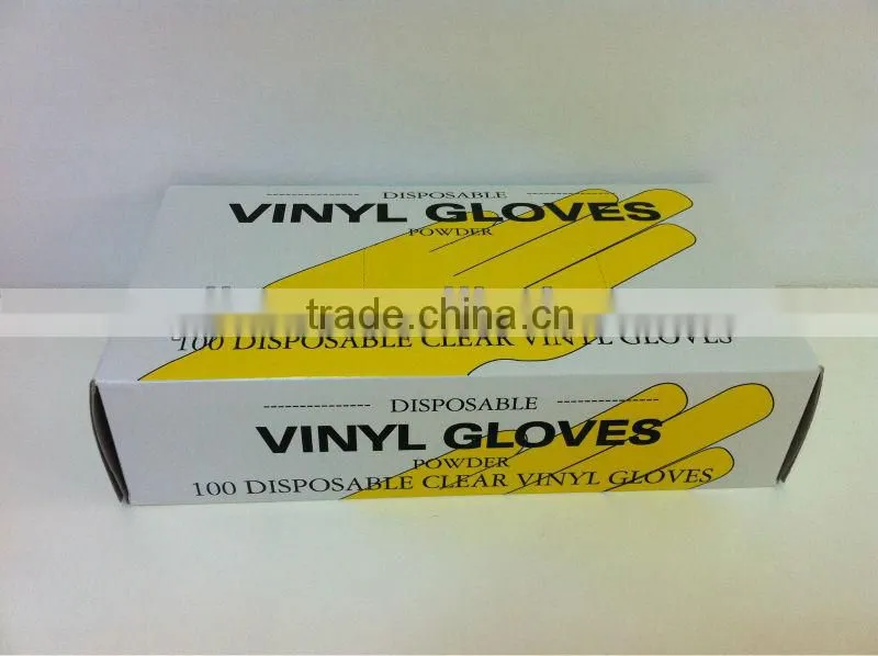 Medical Grade Disposable vinyl examination gloves