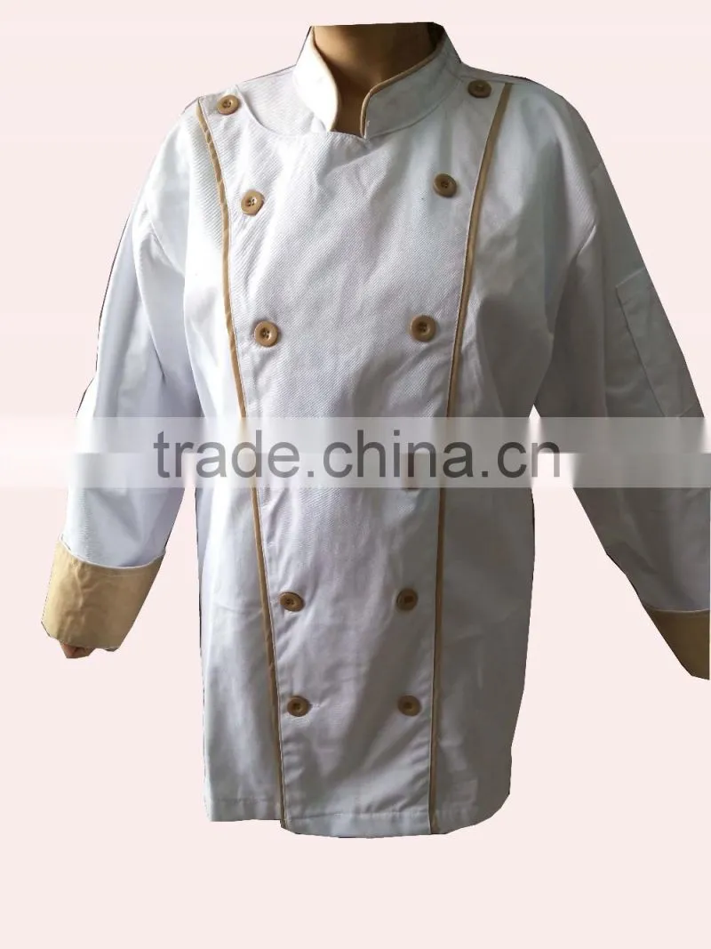executive chef uniform with piping
