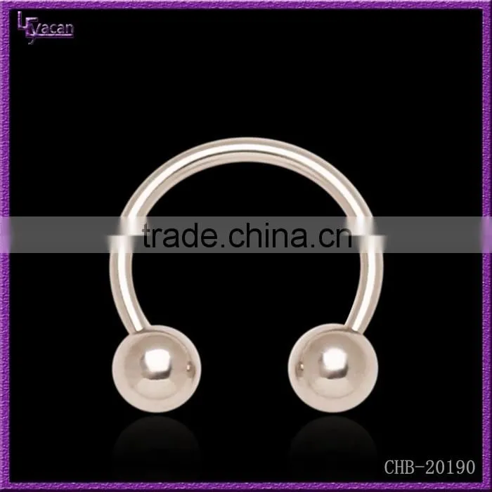 Beautiful Made In China 316L Steel Body Jewelry Hoseshoe Nose Lip Ring