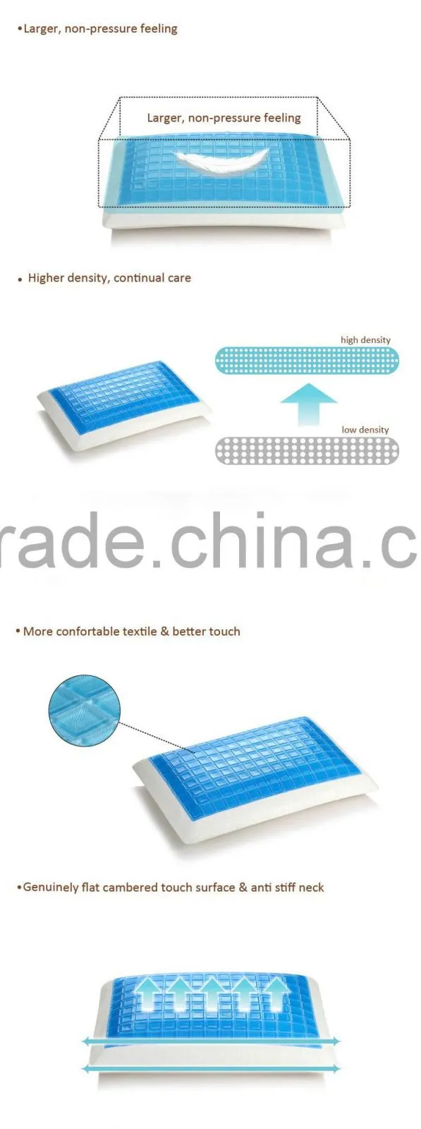Guangzhou gel memory foam pillow