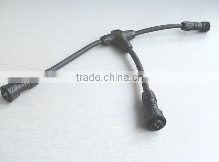 IP67 LLT 3-way Tee connector led lighting accessory waterproof T connector