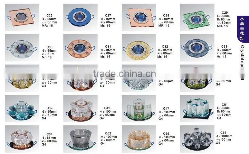 crystal ceiling light