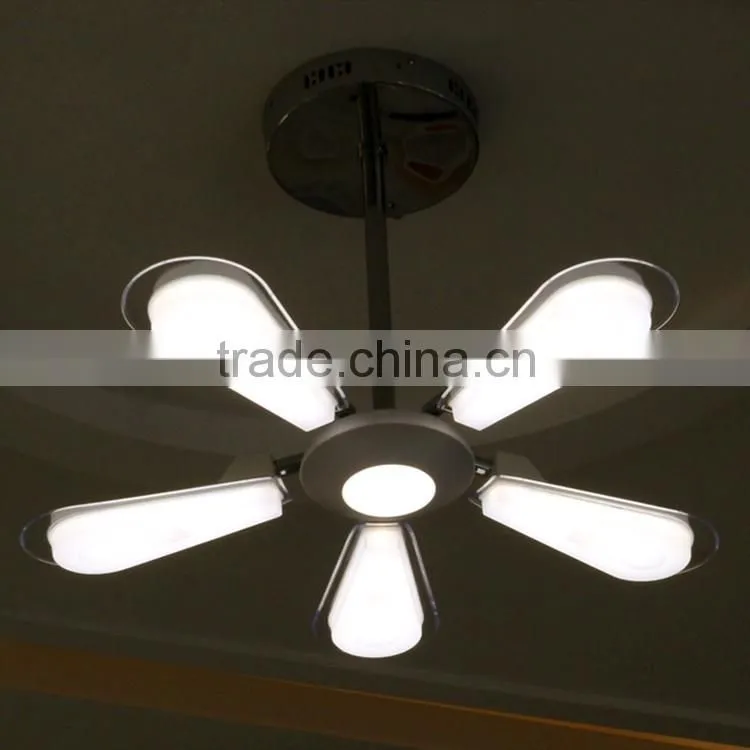 33W CCT Adjustable Retractable Fan Shape LED Ceiling Pendant Lamp with CE-LVD/EMC/RoHS/ Photo-Biological safety
