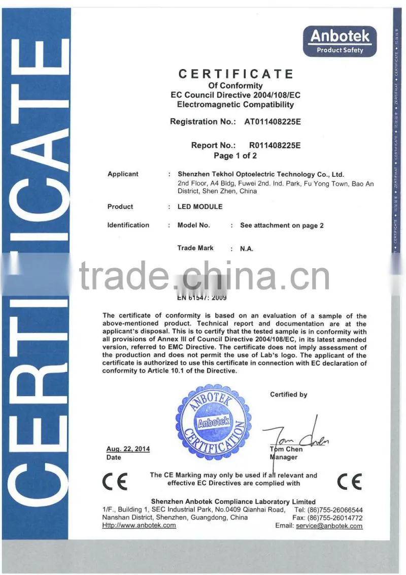 high luminance and single chip led module for side light
