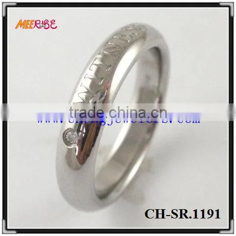 2014 titanium friendship ring for boy and girl