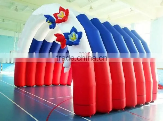 Wedding Decoration Inflatable Tent with Flower/Clear Inflatable Tent for Sale