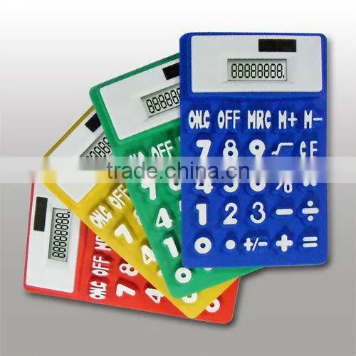 gifts digital electronic silicone mini folding calculator
